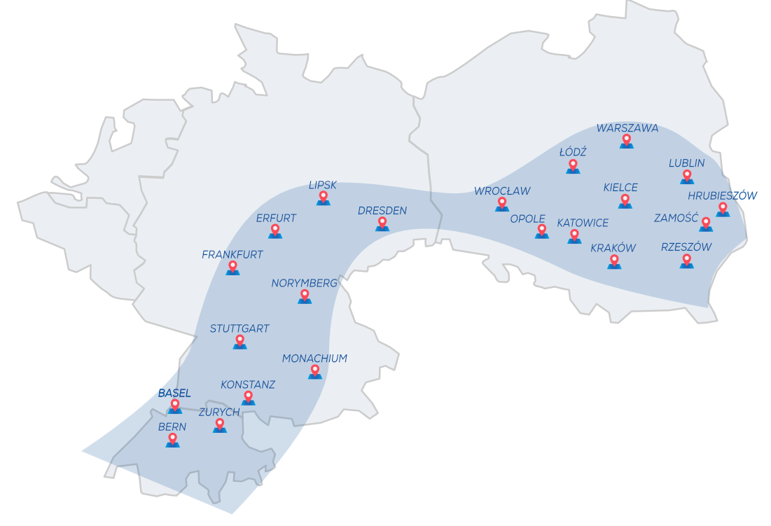 Mapka zasięgu